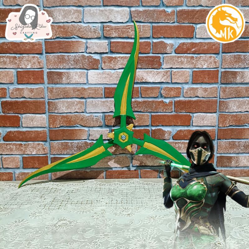 Jual Razorang Jade Mortal Kombat Accessories Weapon Cosplay 3D