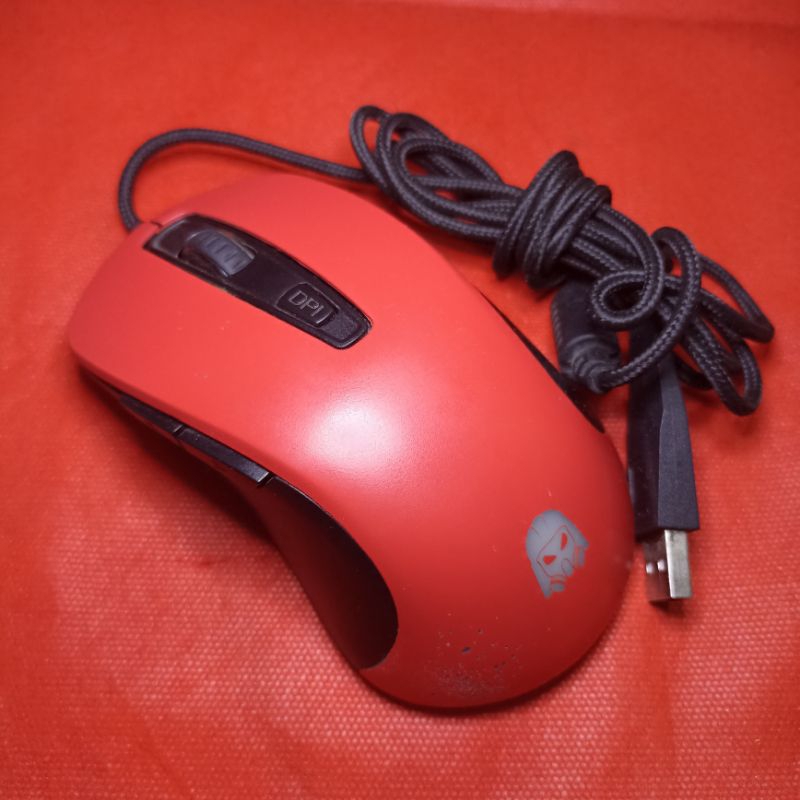 Jual Mouse Gaming MK255 RUBY Edition Second Original | Shopee Indonesia