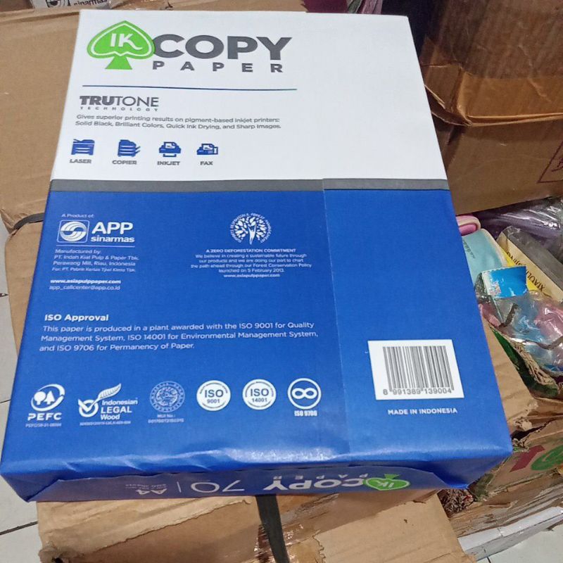 Jual ik copy paper 70gsm A4 / rim 500 lembar | Shopee Indonesia