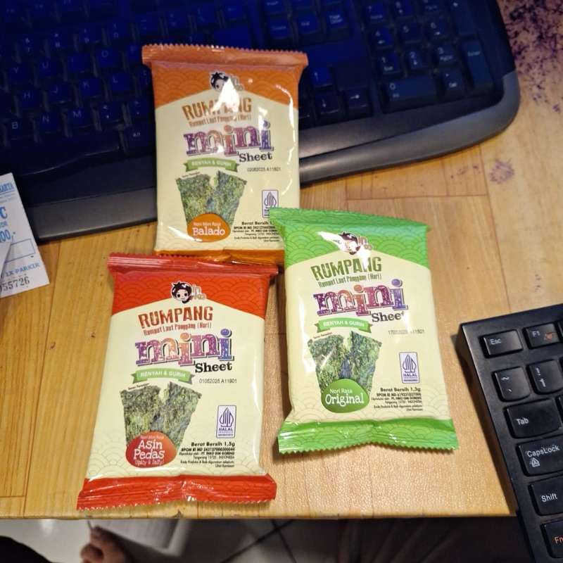 Jual Rumpang Mini Sheet Nori snack 1,5gram | Shopee Indonesia