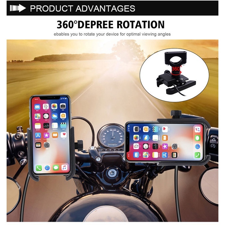 Jual Paduan aluminium Holder hp sepeda motor /Stand Phone Holder Motor ...