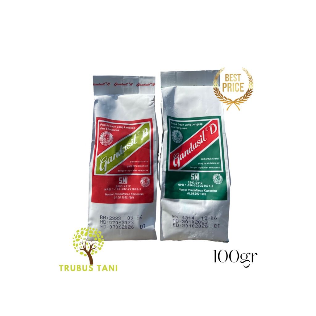 PUPUK GANDASIL 100gr//menyuburkan dan meningkatkan produksi tanaman.