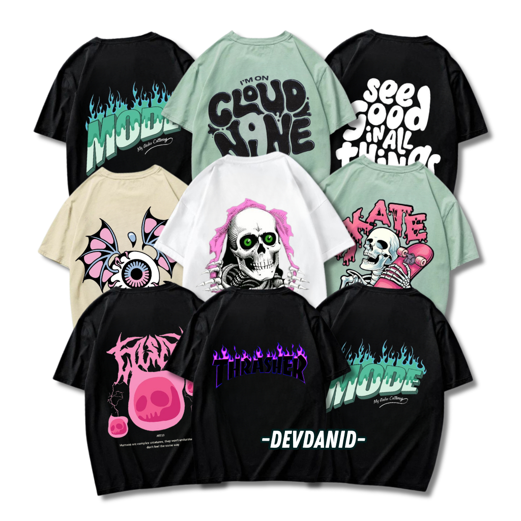 Jual Paket Hemat 5 pcs100 ribu kaos pria dan wanita |kaos distro |kaos