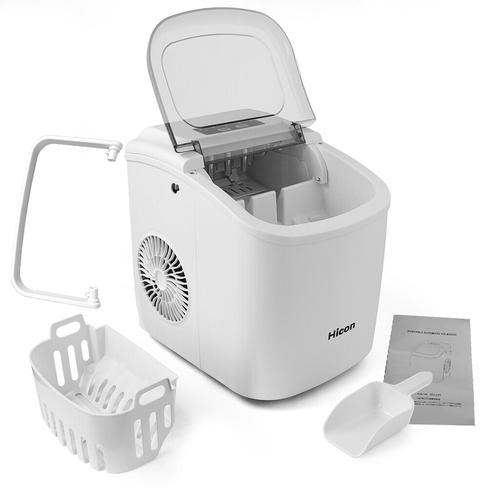 Jual Mesin Es Batu Kristal Otomatis Mini Portable Ice Maker 15kg 95W ...