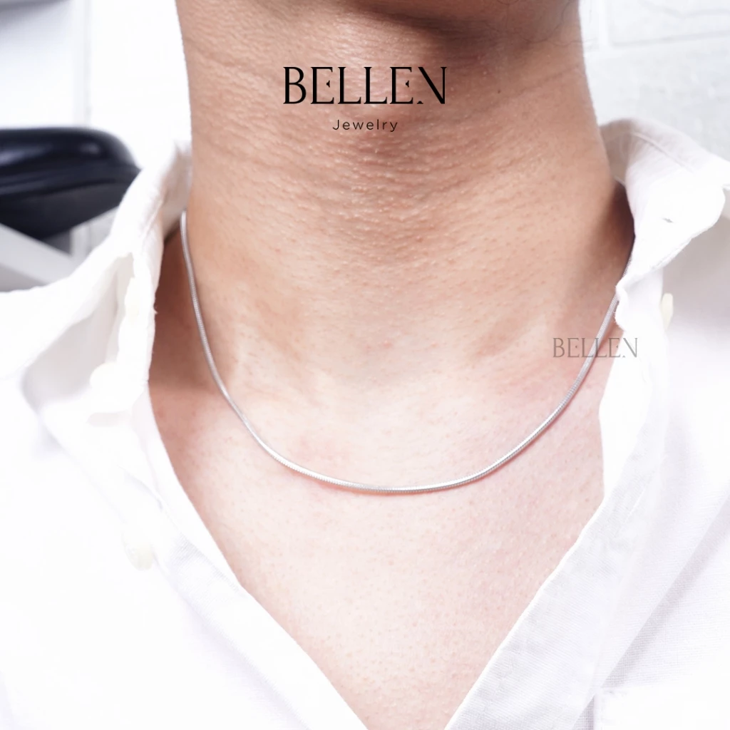 Kalung Stainless Steel Bellen Silver