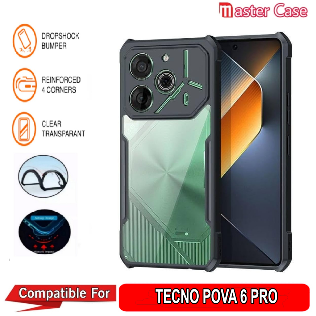Jual Casing TECNO POVA 6 PRO Shockproff Camera Protection Transparan ...