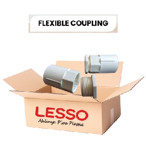 Jual Lesso PVC Conduit Flexible Coupling / Mur Shock / Sambungan Pipa ...