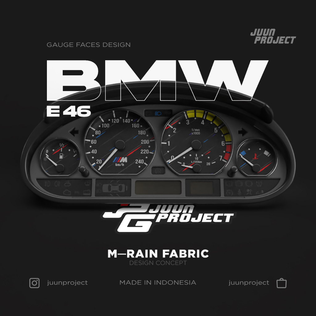 Jual Panel Speedometer BMW E46 Custom Model MRAIN by JUUN PROJECT