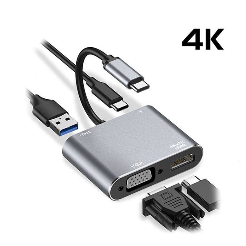 Carte Vidéo 2 En 1 2K 50 Fps USB 3.0 Type C Compatible HDMI