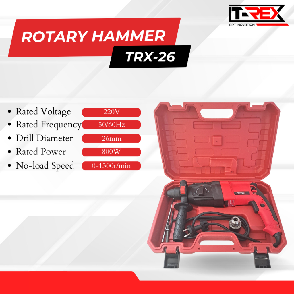 Jual Siap Kirim!! T-REX Hammer Drill RRH 26 mm Mesin Bobok Beton Jack ...