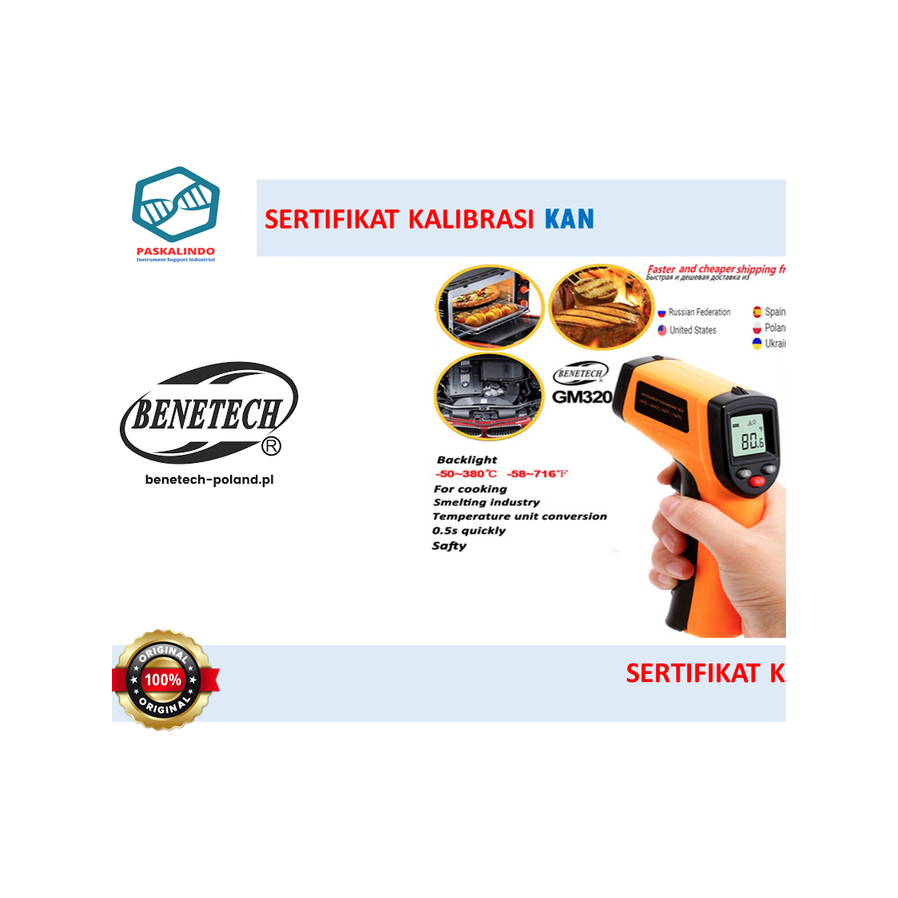 Jual Infrared Thermomete Benetech GM 320 Thermometer Gun GM 320 Plus ...