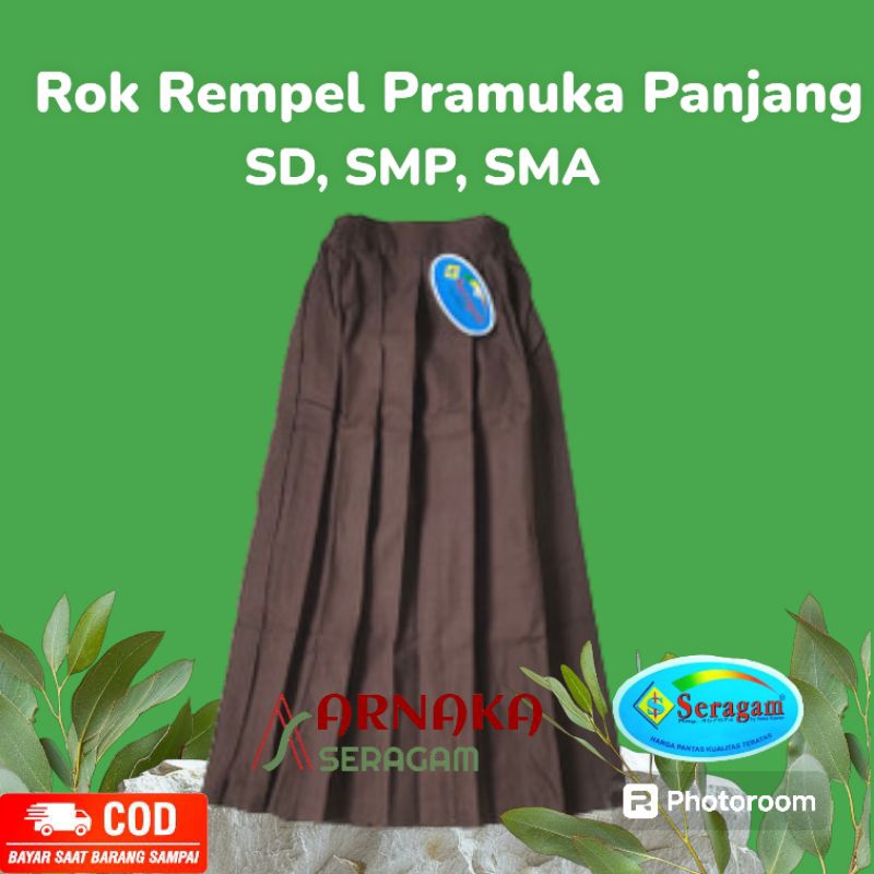 Jual Rok Pramuka Panjang Rempel SD/SMP/SMA Merek Seragam | Shopee Indonesia