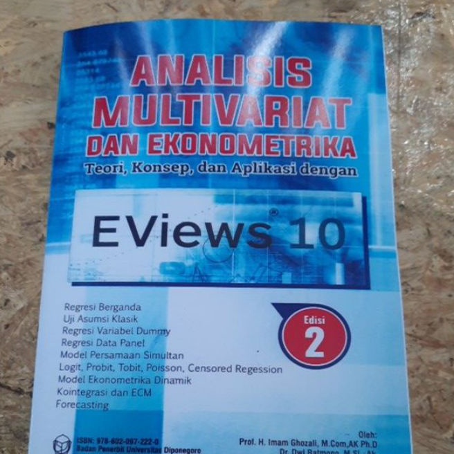 Jual Termurah Analisis Multivariat Dan Ekonometrika Eviews 1 Edisi 2 By