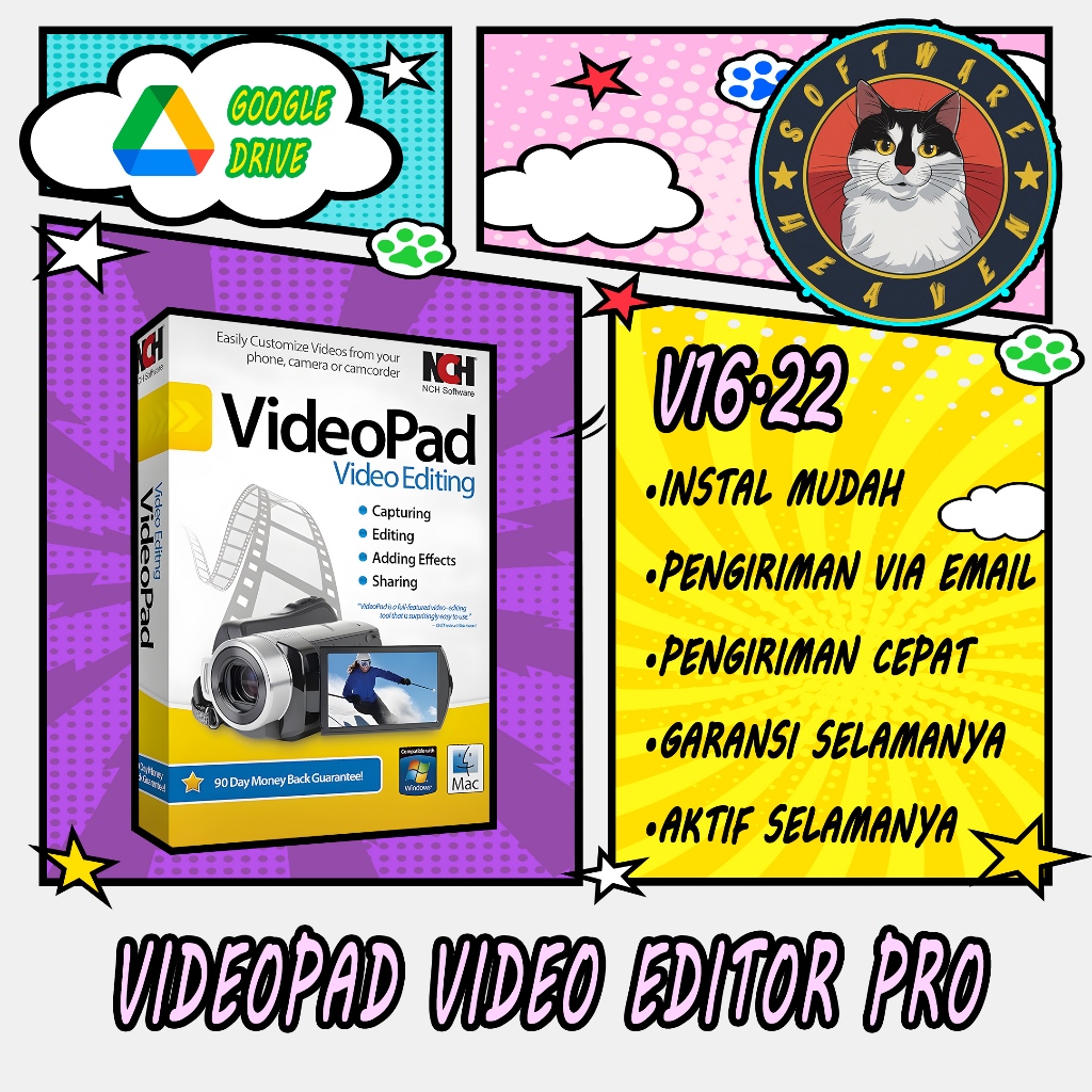 Jual NCH VideoPad Video Editor Pro 16.22Full Version (Versi Terbaru ...