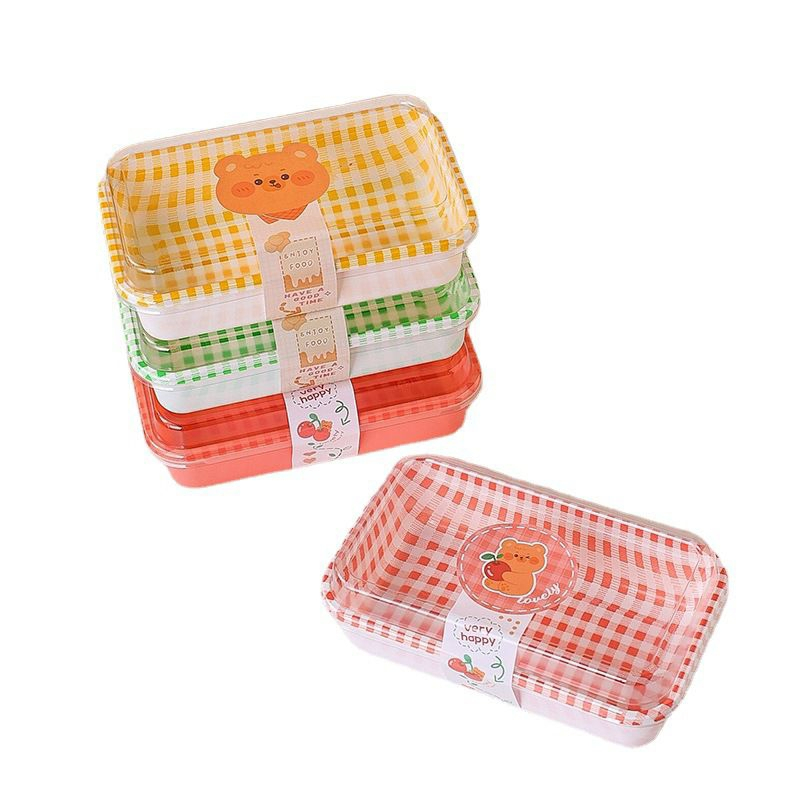 Jual 10pcs - 500ml korean deassert box cake kotak2 BESAR Premium kotak ...