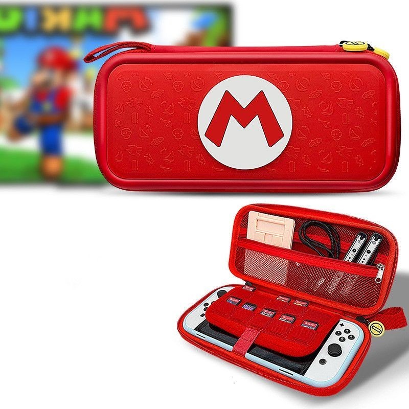 Jual Nintendo Switch V1 V2 Oled Travel Storage Bag Pouch Mario Tas ...