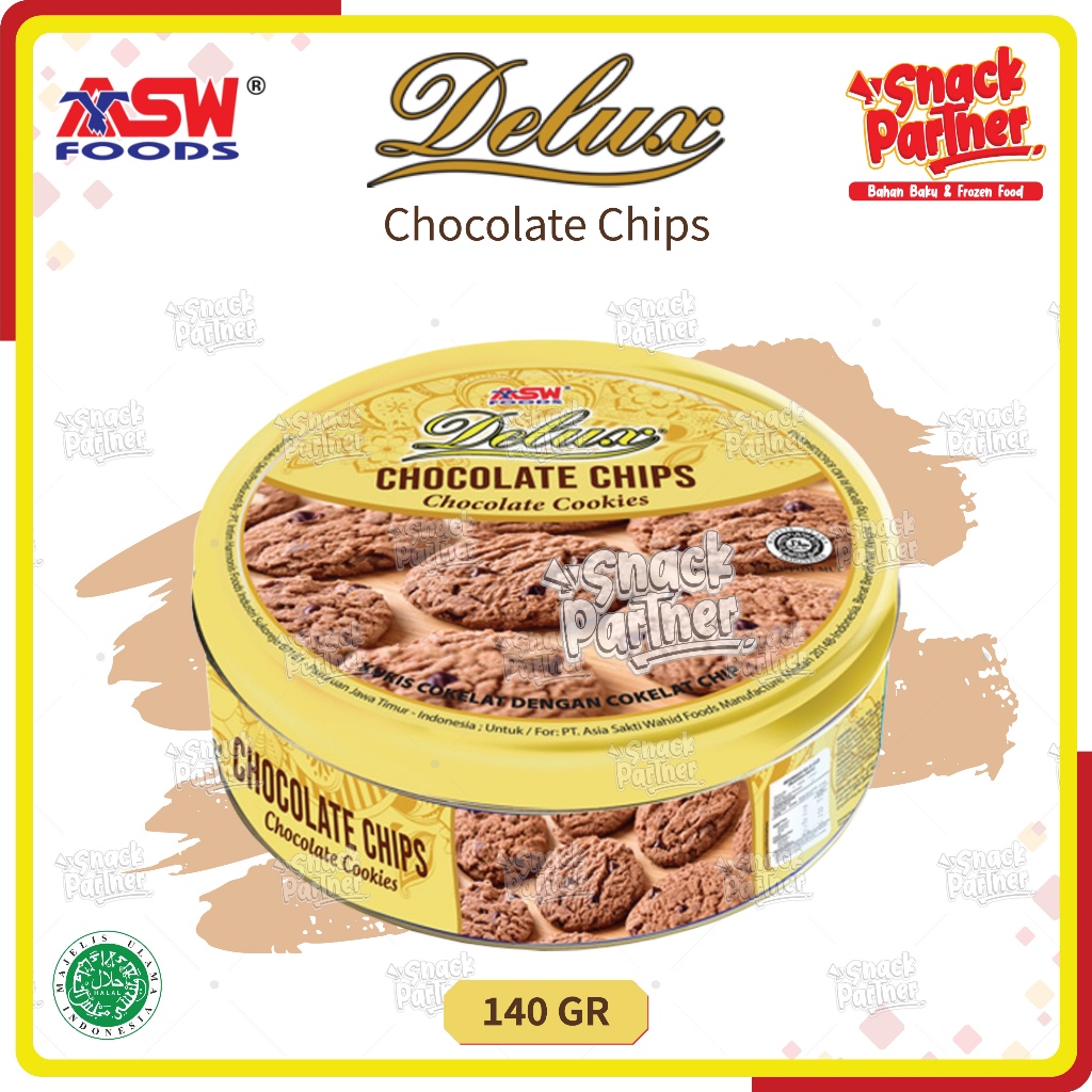 Jual DELUX CHOCOLATE CHIPS 140 GR / Kaleng - ChocoChips Choco Chip ...