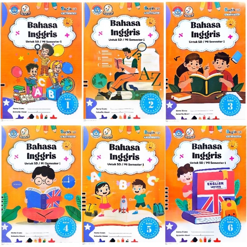 Jual BUKU LKS BUPIN SD MI BAHASA INGGRIS KELAS 1 2 3 4 5 6 SEMESTER 1 ...