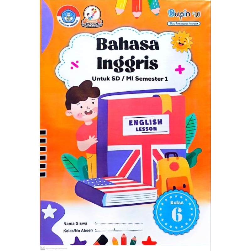 Jual BUKU LKS BUPIN SD MI BAHASA INGGRIS KELAS 1 2 3 4 5 6 SEMESTER 1 ...