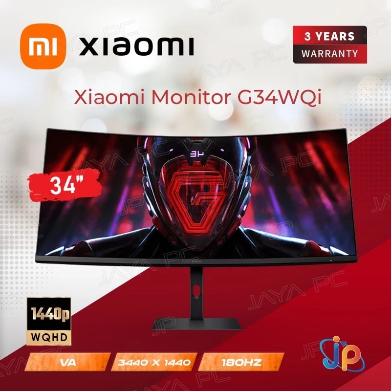 Monitor Xiaomi LED G34WQi - WQHD 34" Inch
