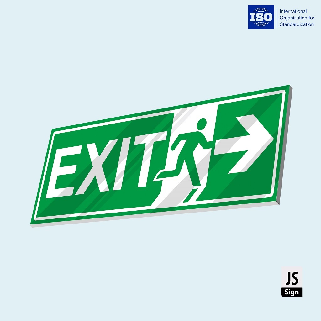 Jual SAFETYSIGN K3 - EXIT KANAN + ACRILYC 2mm | Shopee Indonesia