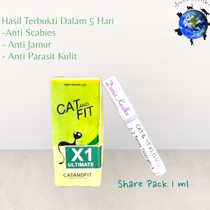 Jual Dijamin Puas Cat Fit X1 Ultimate Obat Scabies Jamur Ringworm Anti 