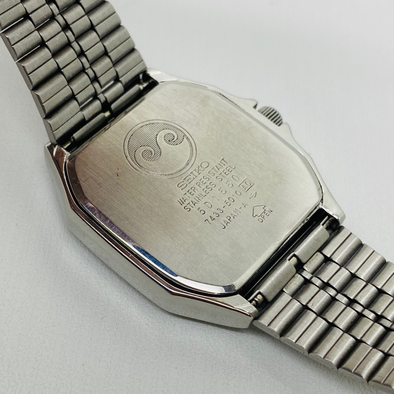 Jual Seiko Chronos 7433-5010 White Dial Japan Domestic Market