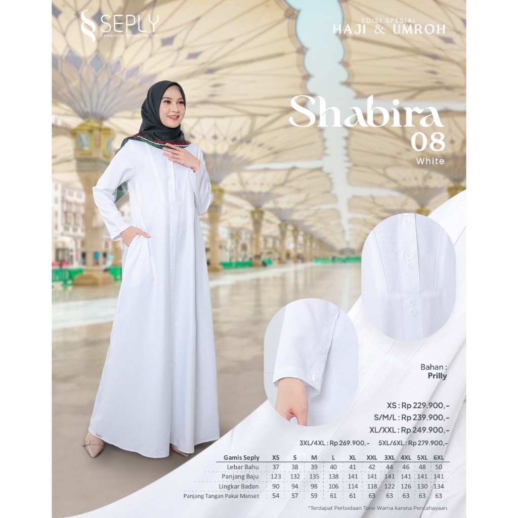 Jual SHABIRA 08 BLACK & WHITE SERIES / GAMIS SELPLY SHABIRA / SHABIRA ...