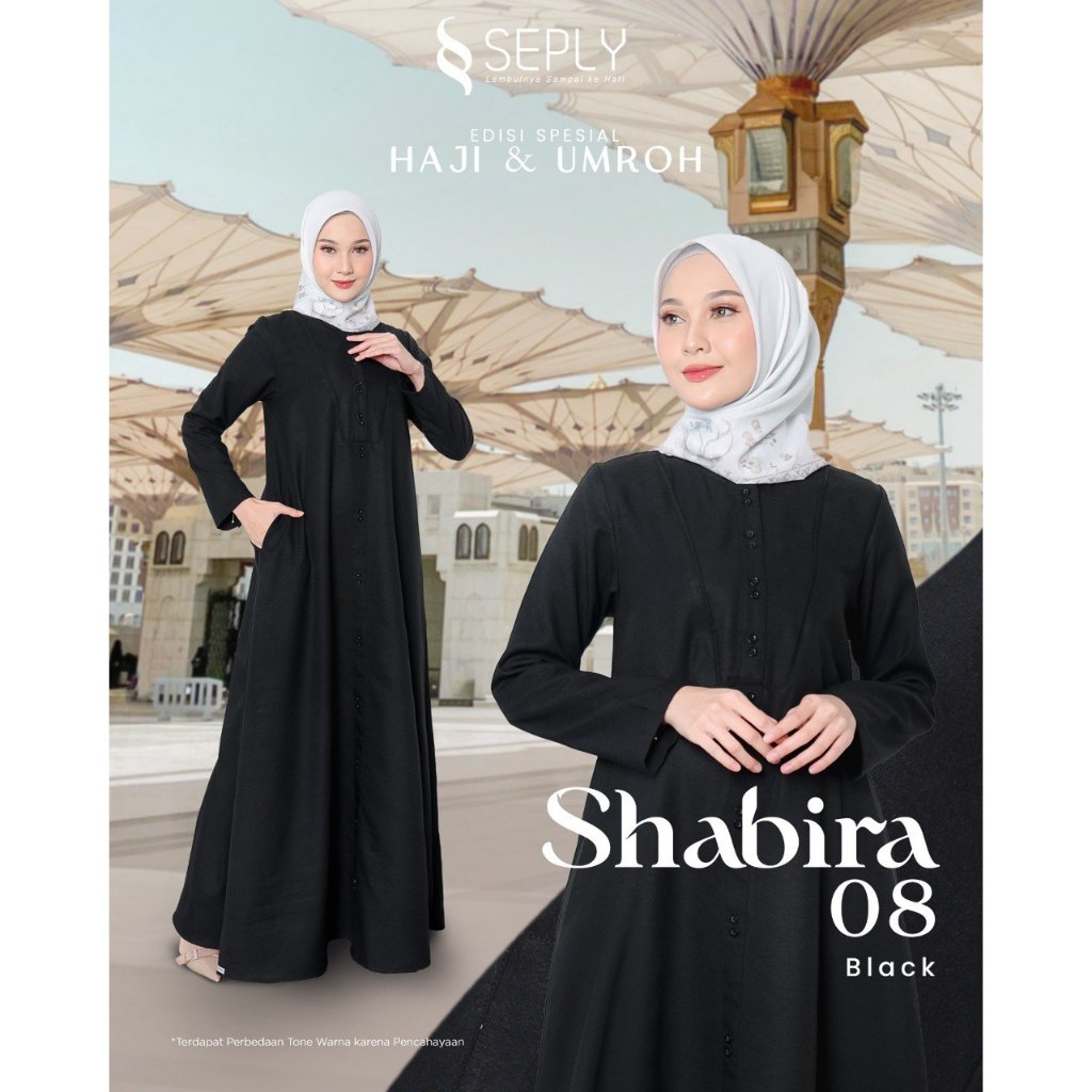 Jual SHABIRA 08 BLACK & WHITE SERIES / GAMIS SELPLY SHABIRA / SHABIRA ...