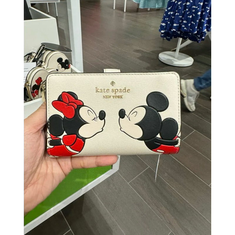 Jual Kate Spade Ks Disney Minnie Mouse Medium Compact Bifold Wallet Kg656 Shopee Indonesia 3742