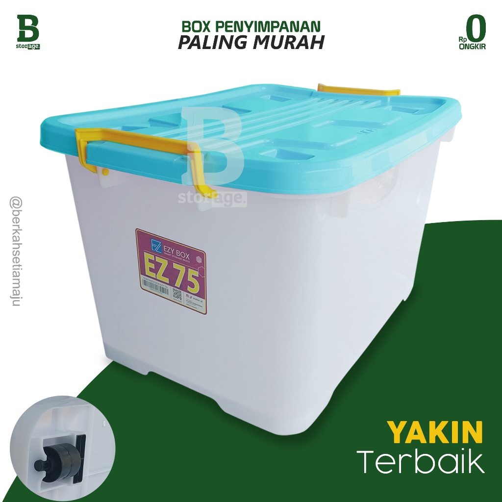 Jual [PAKET] Box Container Serbaguna Cb 75 Liter Kotak Penyimpanan ...