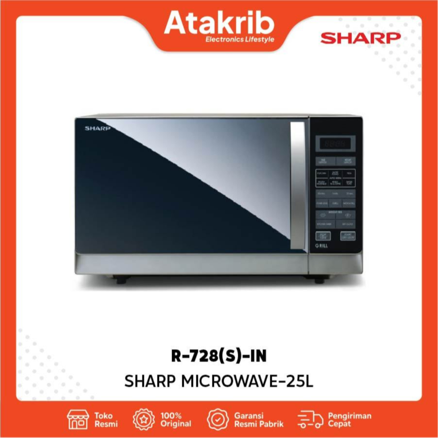 Jual SHARP MICROWAVE R-728(S)IN 25 Liter | Shopee Indonesia