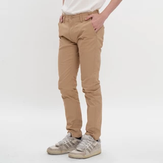 M231 Celana Panjang Pria Chino Pants Slim Fit Stretch Khaki 0075