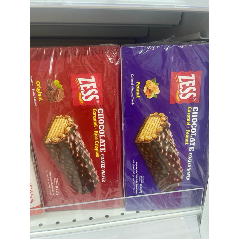 Jual Zess Chocolate Coated wafer Caramel Rice Crispies | Shopee Indonesia