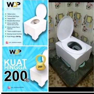 WDP Wc duduk portableku tinggi 30 cm aman di gunakan ibu hamil dan lansia TOKO WDP  RESMI