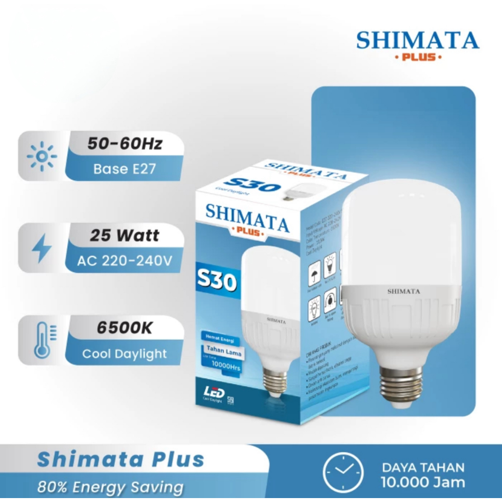 Jual PAKET HEMAT MURAH MERIAH 5 PCS!! LAMPU BOHLAM LED SHIMATA PLUS 30W ...
