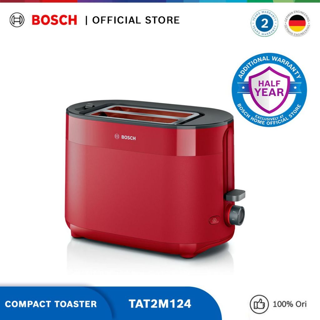 Bosch TAT2M124 Compact toaster, MyMoment, Red