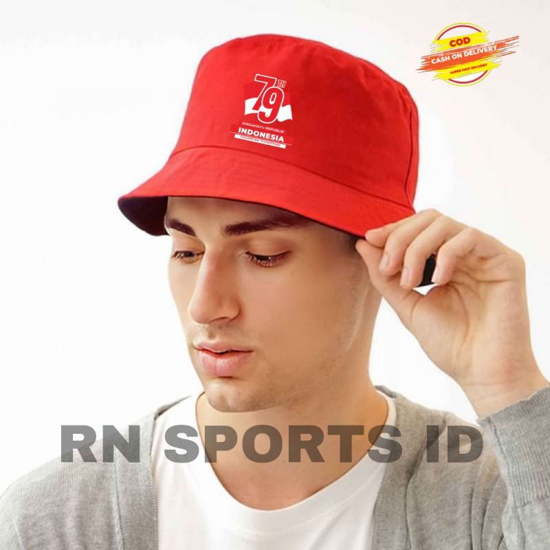 Jual TOPI BUCKET HUT RI KE 79TH// 79TH DIRGAHAYU REPUBLIK INDONESIAA ...