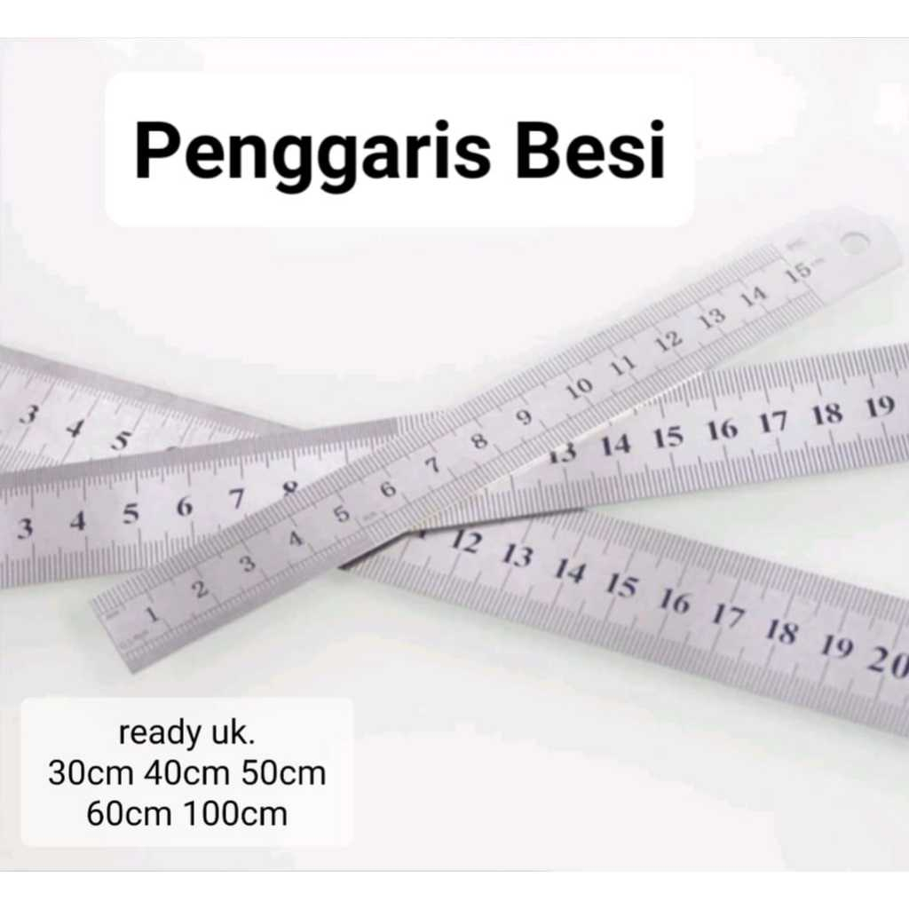 Jual Ruler Stainless Steel Garisan Besi Penggaris Besi Uk Cm Shopee Indonesia