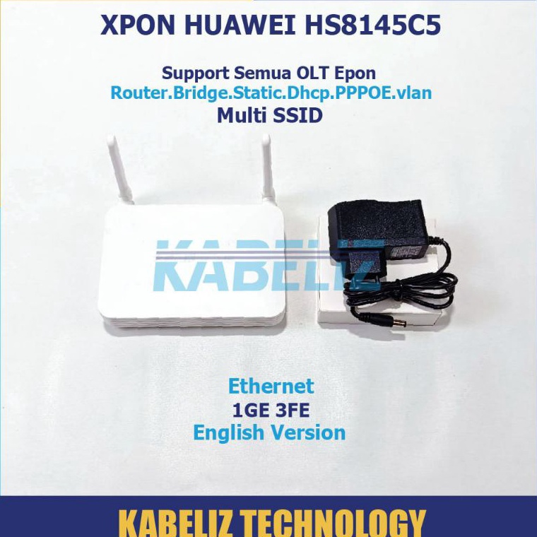 Jual KODE J82Q MODEM XPON HUAWEI HS8145C5 ONU EPON ONT GPON SUPPORT ALL ...