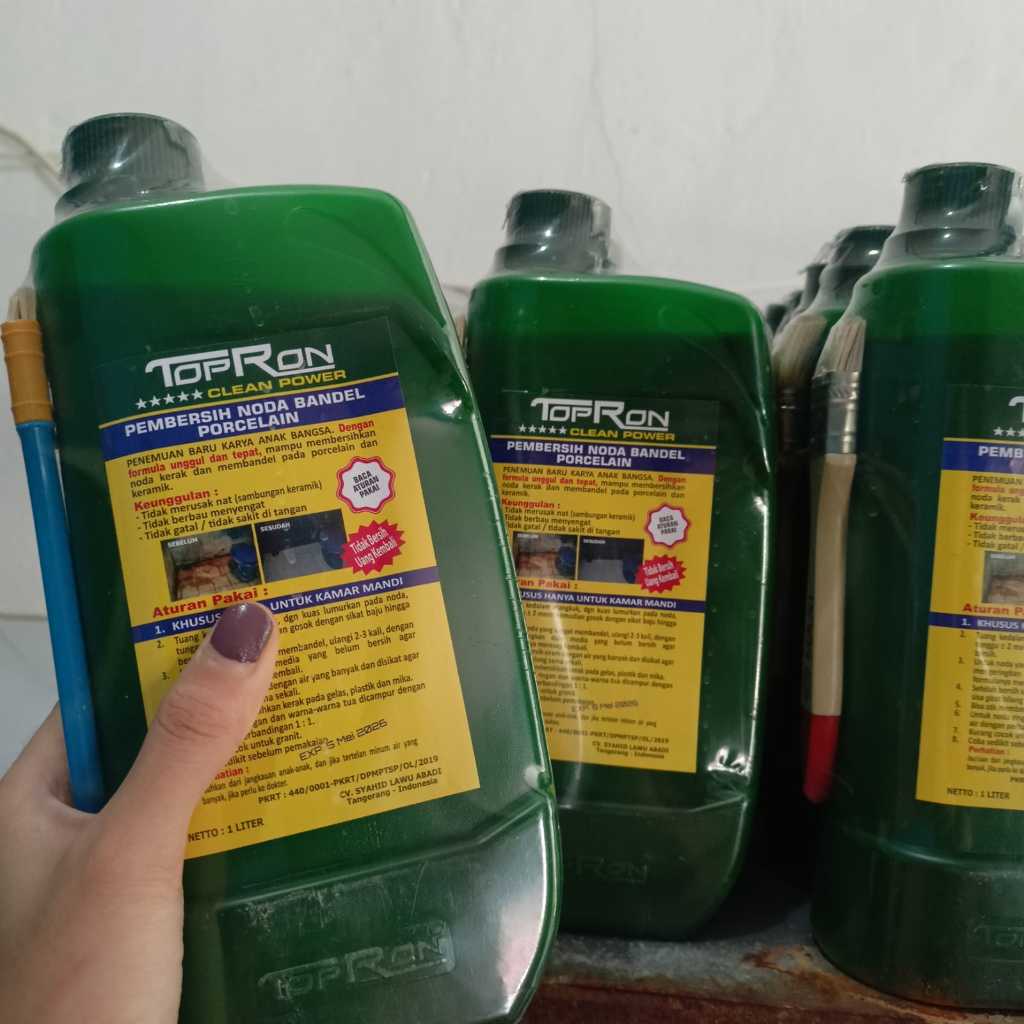 Jual Topron Clean Power 1liter pembersih keramik dan porcelain | Shopee ...
