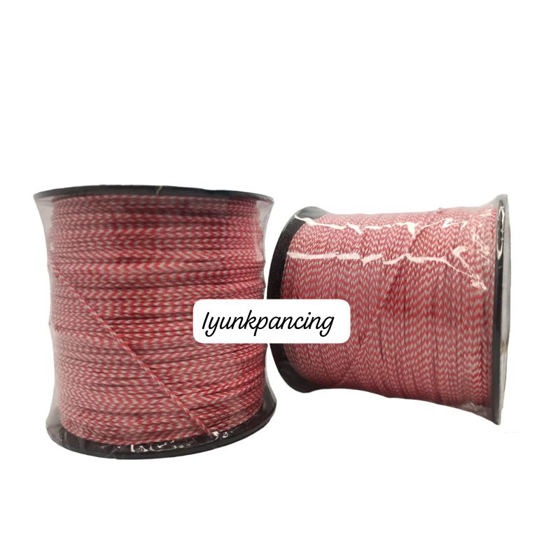 Jual assist line kevlar solid merah putih 0,7mm 150lbs panjang 100 ...