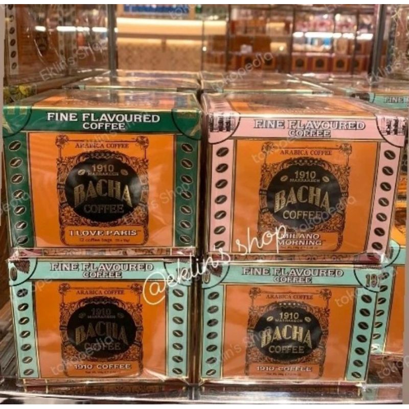 Jual Bacha coffee masters 1910 marrakech fine flavoured isi 12 pcs bags ...