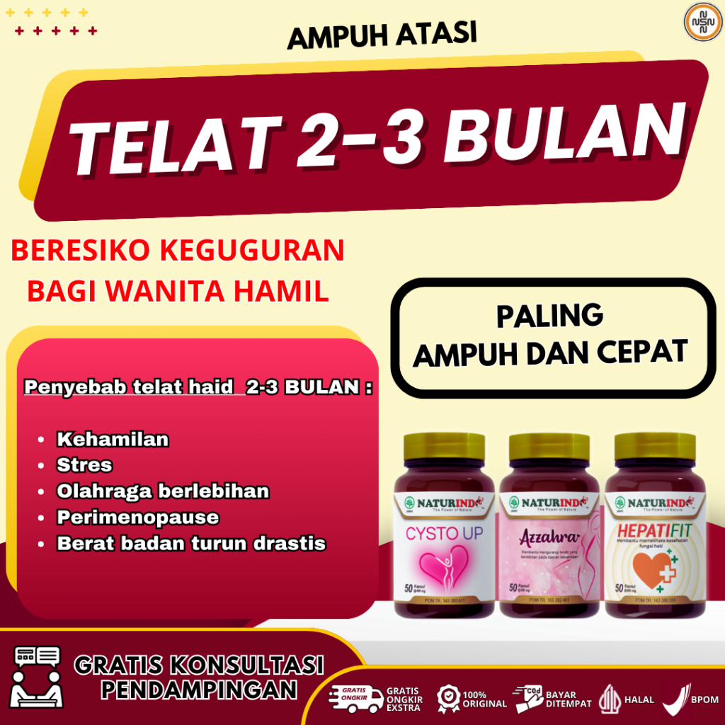 Jual Azzahra Jamu Memperlancar Datang Bulan Atau Haid Menstruasi 1 2 3 ...