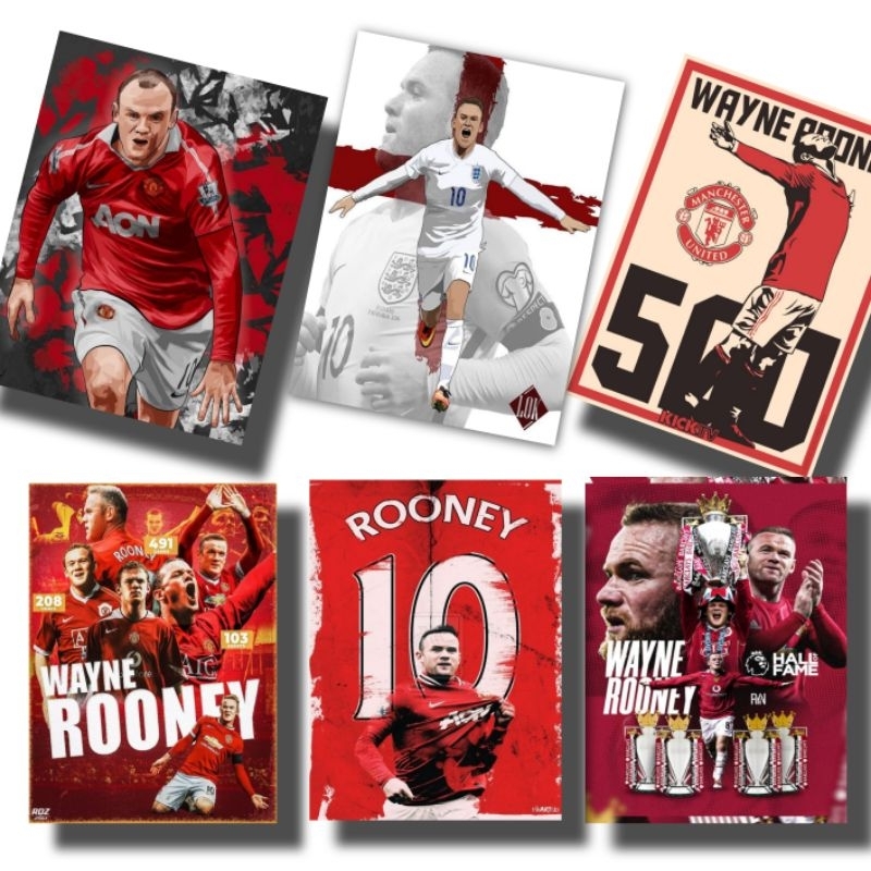 Jual Poster dinding Wayne Rooney size A3+ | Shopee Indonesia