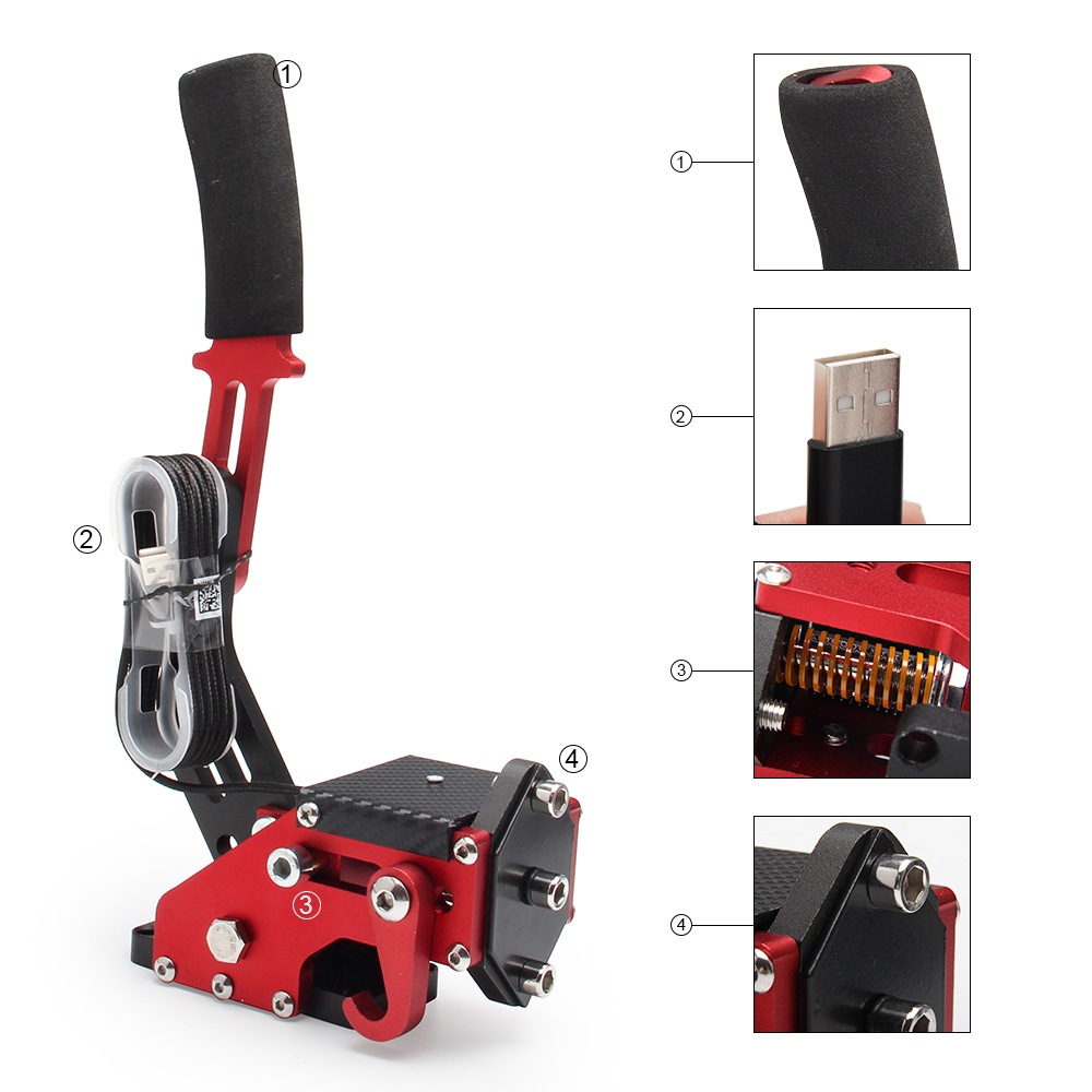 Jual Handbrake USB PC Simulator Racing Rem Tangan USB PC SIM Racing 64 ...