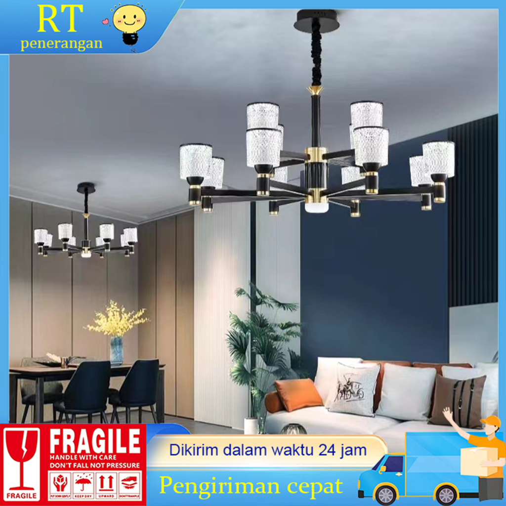 Jual Cahaya Mewah Ruang Tamu Lampu Gantung Minimalis Modern Kristal