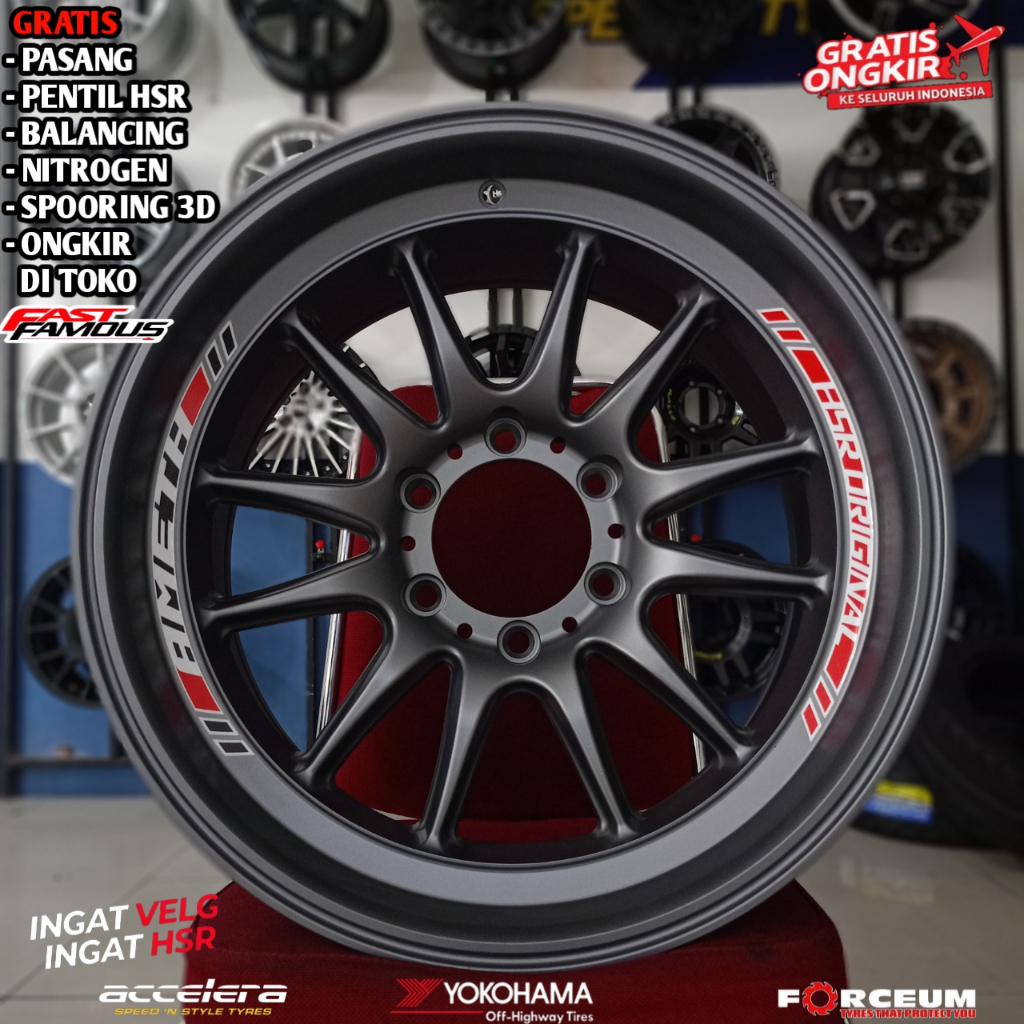 Jual Velg mobil r18 pajero fortuner hilux dll hsr wheel type ameth ...
