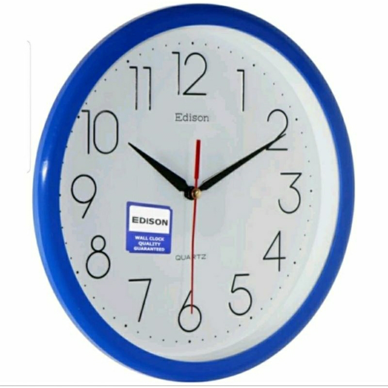 Jual Jam Dinding Edison EQ 15 T18 Timbul Diameter 260mm 26cm | Shopee ...