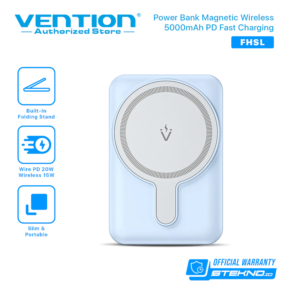Vention Wireless Powerbank Magnetic Magsafe 20W iPhone Fast Charging Type C PD